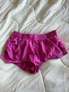 lululemon athletica Bright Pink Hem Athletic Shorts